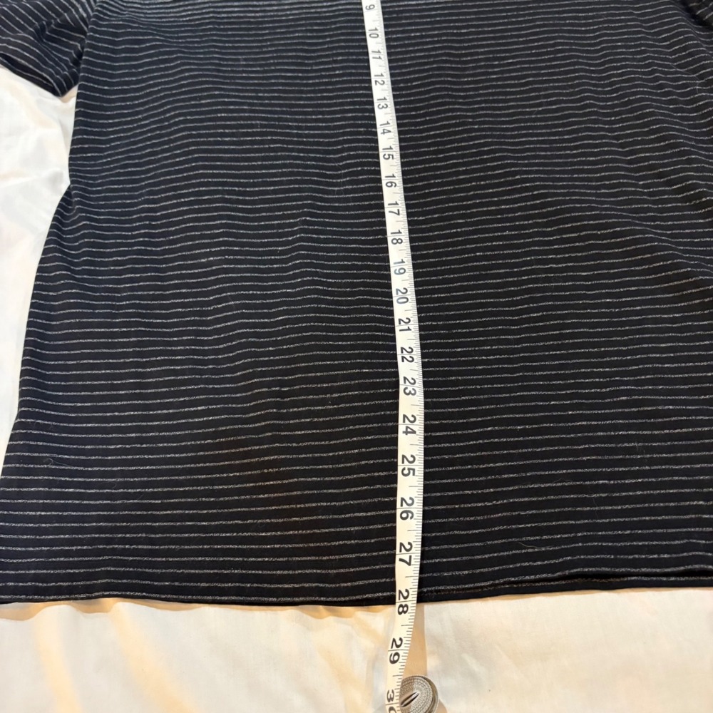 HUGO BOSS Men's Slim Fit Striped T-Shirt Gray Black Size XXL - Picture 6 of 10